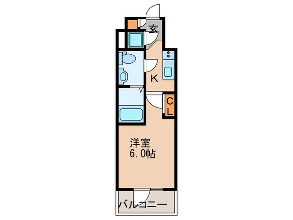 ｴｽﾘｰﾄﾞ大阪ｼﾃｨﾉｰｽ（907）の物件間取画像